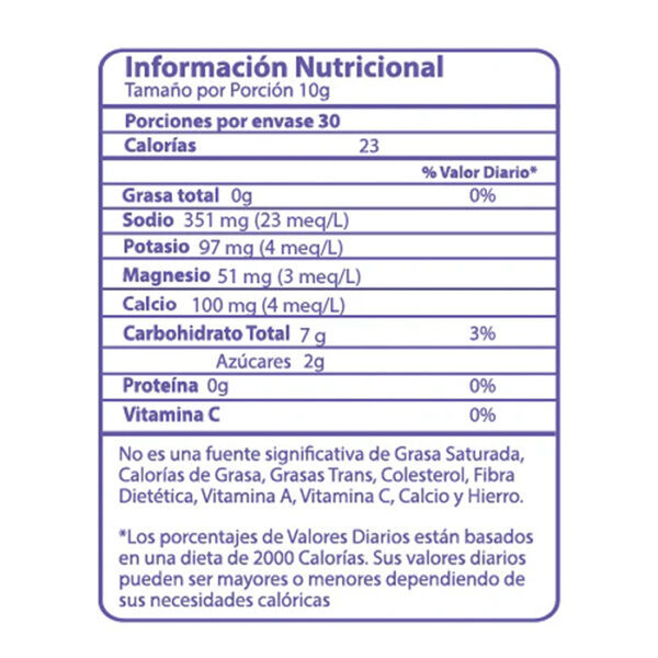 12 sobres - Hidratante con electrólitos - Sabor Uva - Image 3