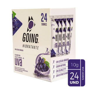 24 sobres – Hidratante con electrólitos – Sabor Uva